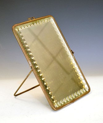 Lot 639 - Easel table mirror with decorative border