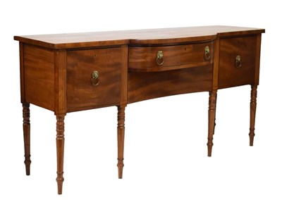 Lot 557 - Regency mahogany inlaid sideboard