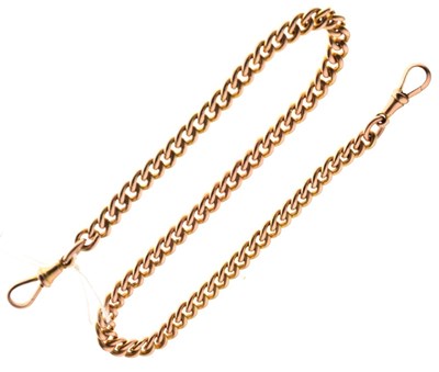 Lot 80 - 9ct gold curb-link chain