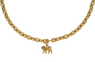 Lot 36 - 18ct gold anchor link chain