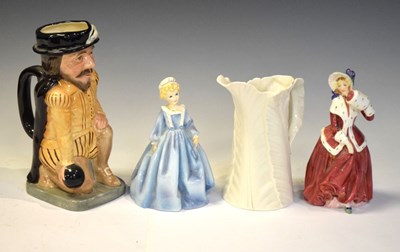 Lot 341 - Worcester jug and figure etc