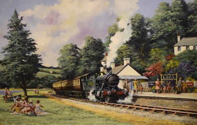 Lot 617 - Alan King - Oil on canvas - 'Arrival at the Sea', 1991