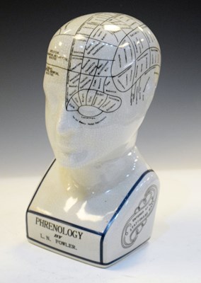 Lot 267 - Reproduction Phrenology head