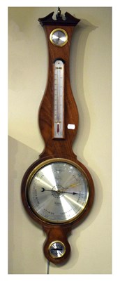 Lot 505 - Comitti reproduction mahogany wheel barometer