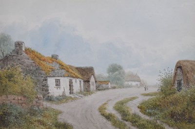 Lot 538 - Henry Hilton - Watercolour - Village scene
