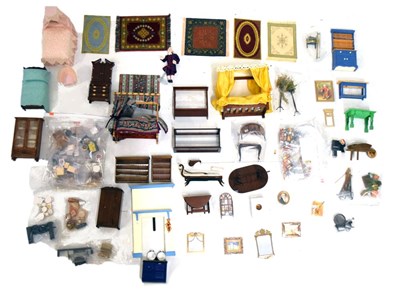 Lot 348 - Large quantity of dolls house/ shop furniture and accessories